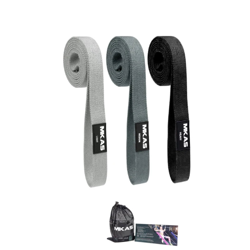Fitness Long Resistance Bands Workout Fabric Set Exercise Elastic Booty Bands for Pull up Woman Assist 3-Piece Leg