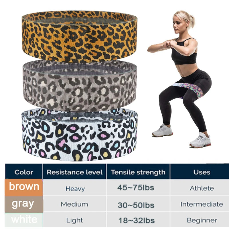 Fitness Long Resistance Bands Workout Fabric Set Exercise Elastic Booty Bands for Pull up Woman Assist 3-Piece Leg